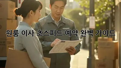 원룸 이사, 초스피드 예약 완벽 가이드!