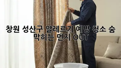 창원 성산구 알레르기 예방 청소, 숨 막히는 먼지 OUT! 💨